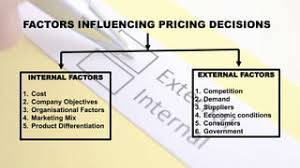 Factors Influencing Pricing Decisions