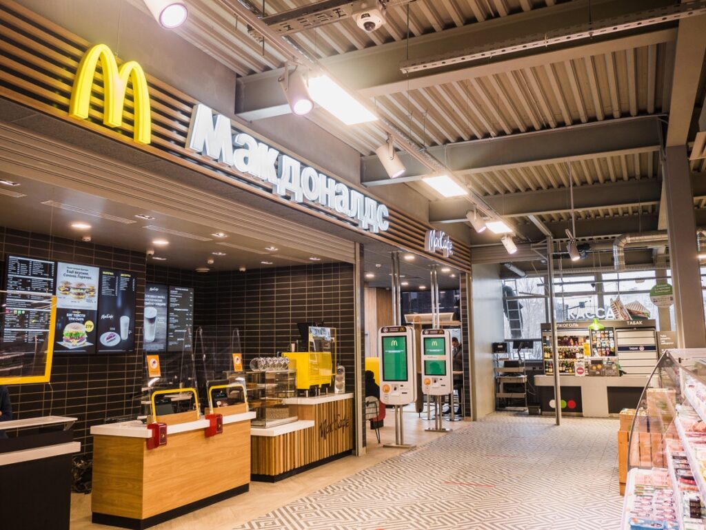 Inside McDonald's Store