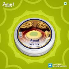 Amul Pista Malai Kulfi Roll Cut