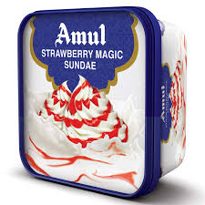 Amul Strawberry Magic Sundae