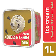 Amul Cookies N Cream Gold Ice Cream Tub