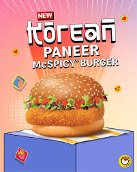 Korean McSpicy Paneer Burger