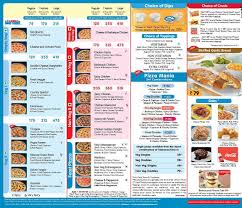 Domino's Pizza Products List