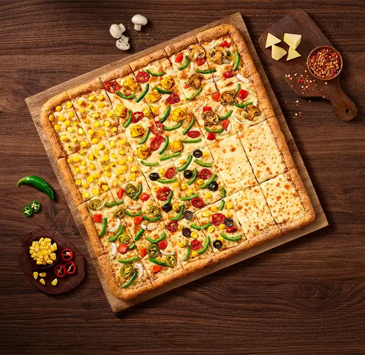 Big Big 6 in 1 Pizza – Veg