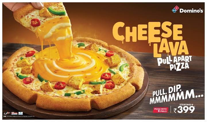 Domino’s Cheese Lava Pizza