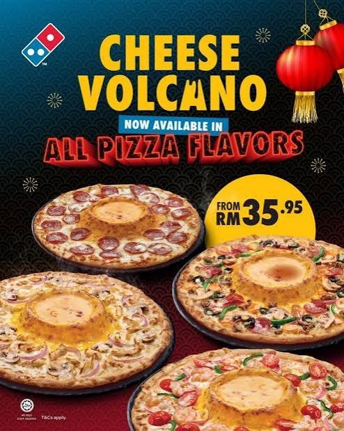 Domino’s Cheese Volcano Pizza