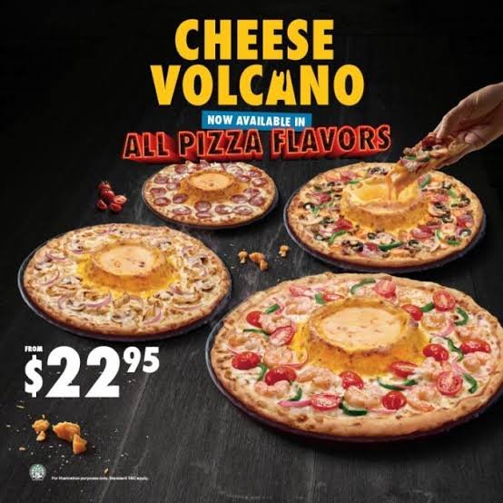 Cheese Volcano Pizzas