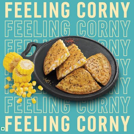 Domino's Corn & Cheese Paratha Pizza