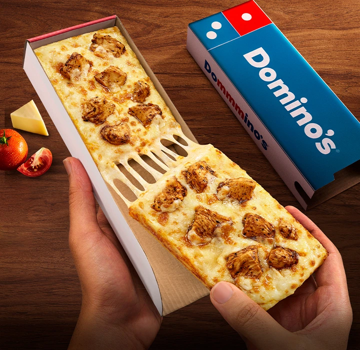 Pepper BBQ Chicken Twin Pizza Slices