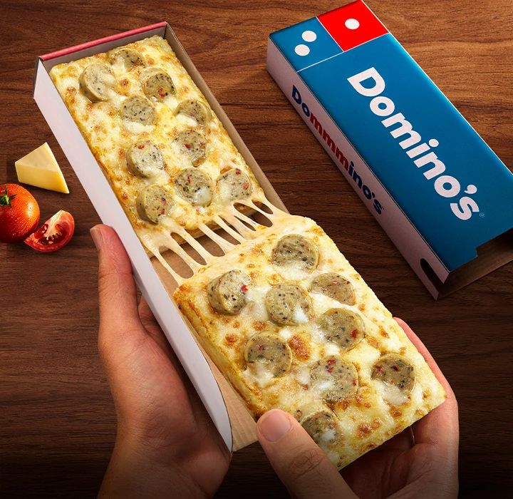 Chicken Sausage Twin Pizza Slices