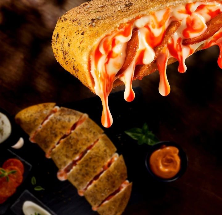 Korean Pepperoni Garlic Bread