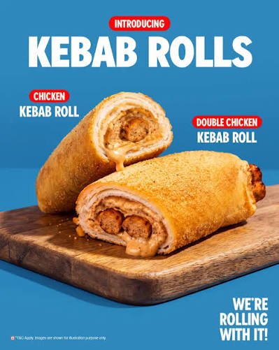 Domino’s Kebab Rolls